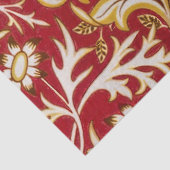 William Morris Cherwell Floral Pattern Red Seidenpapier (Detail)