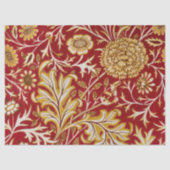 William Morris Cherwell Floral Pattern Red Seidenpapier (Vorderseite)