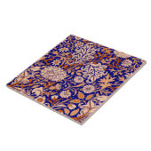 William Morris 'Cherwell' in Blue und Orange Fliese (Seite)