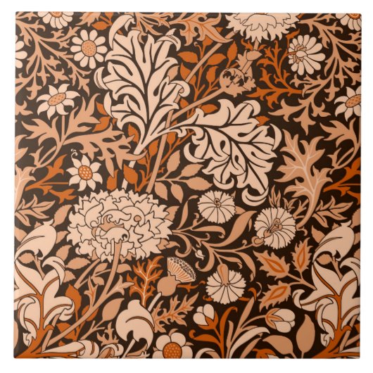 William Morris 'Cherwell' in Marmalade Fliese (Vorderseite)