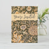 William Morris Cherwell Wallpaper Pattern Einladung (Stehend Vorderseite)