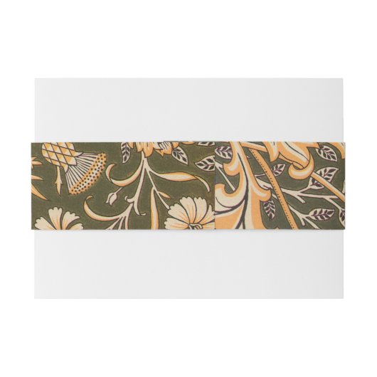 William Morris Cherwell Wallpaper Pattern Einladungsbanderole (Rückseitenbeispiel)