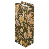William Morris Cherwell Wallpaper Pattern Geschenktüte Für Weinflaschen (Vorderseite Schrägansicht)