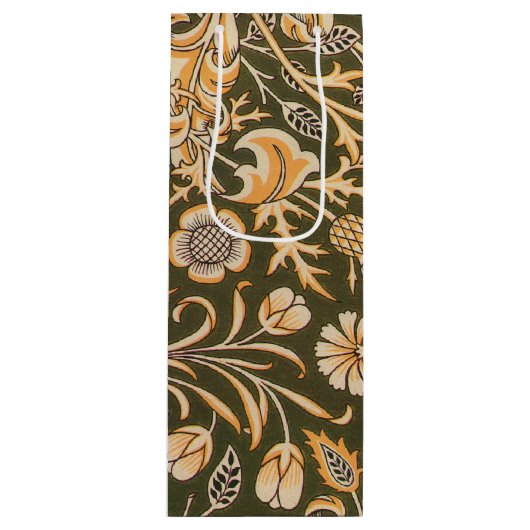 William Morris Cherwell Wallpaper Pattern Geschenktüte Für Weinflaschen (Vorderseite)