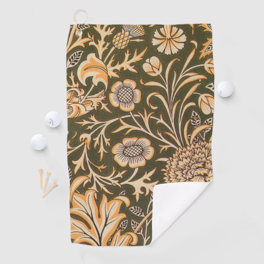 William Morris Cherwell Wallpaper Pattern Golfhandtuch (Insitu)
