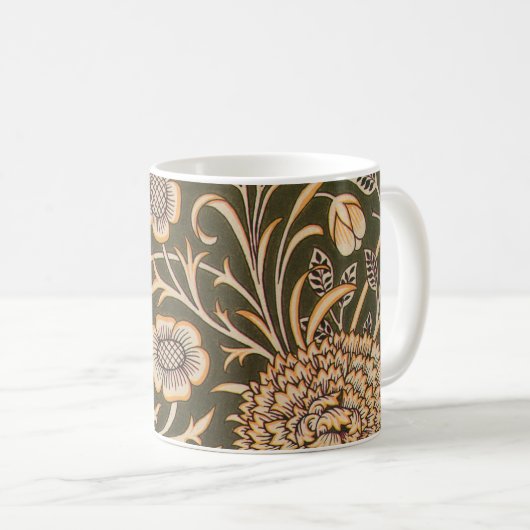 William Morris Cherwell Wallpaper Pattern Kaffeetasse (VorderseiteRechts)
