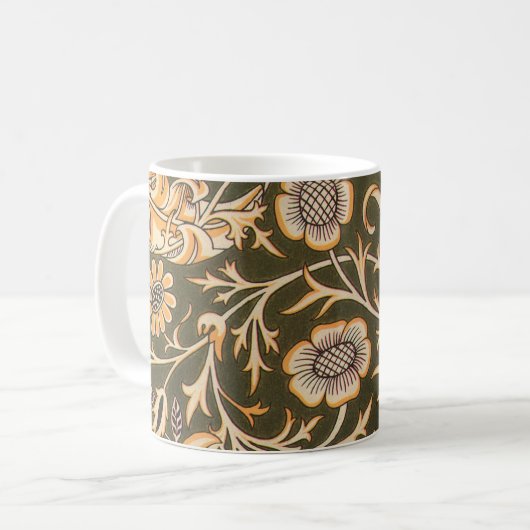 William Morris Cherwell Wallpaper Pattern Kaffeetasse (Vorderseite Links)