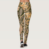 William Morris Cherwell Wallpaper Pattern Leggings (Rückseite)