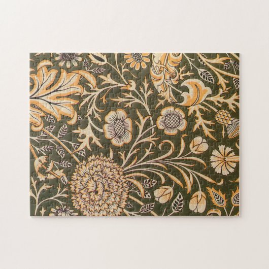 William Morris Cherwell Wallpaper Pattern Puzzle (Horizontal)
