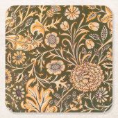 William Morris Cherwell Wallpaper Pattern Rechteckiger Pappuntersetzer (Vorderseite)