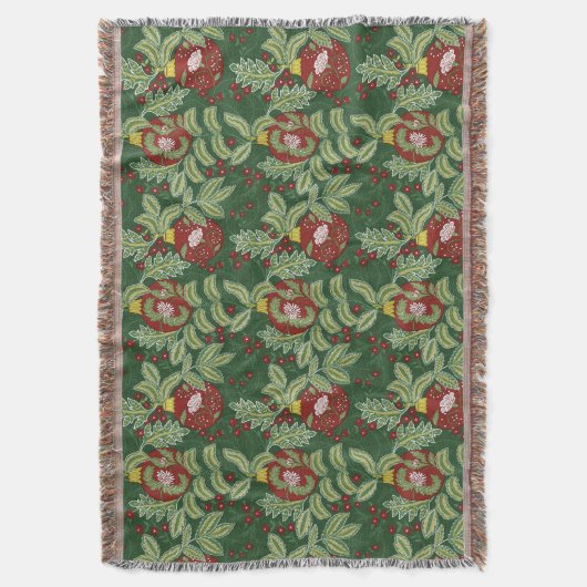 William Morris Christmas Decke (Vorderseite Vertikal)