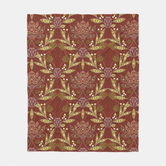 William Morris Christmas Fleecedecke (Vorderseite)