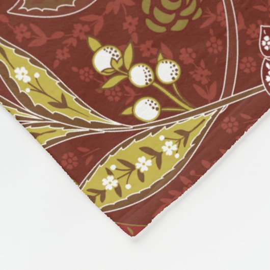 William Morris Christmas Fleecedecke (Ecke)