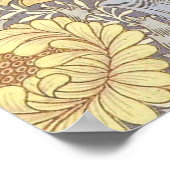 William Morris Chrysantheme Hübsche Blume Poster (Ecke)