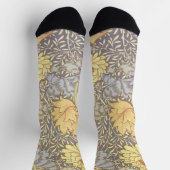 William Morris Chrysantheme-Mums Blumen Socken (Oben)