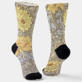 William Morris Chrysantheme-Mums Blumen Socken (Gewinkelt)