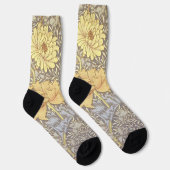 William Morris Chrysantheme-Mums Blumen Socken (Rechts)