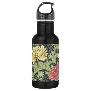 William Morris Chrysantheme Vintage-Blumenkunst Trinkflasche