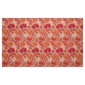 William Morris-Chrysanthemen, korallenrote Orange Stoff (Fat Quarter (45,7 x 55,9 cm))