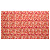 William Morris-Chrysanthemen, korallenrote Orange Stoff (Yard (91,4 cm))