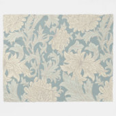 William Morris Chrysanthemen-Muster Fleecedecke (Vorderseite (Horizontal))