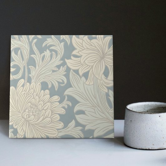 William Morris Chrysanthemen-Muster Fliese