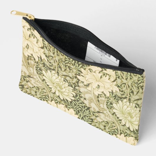 William Morris chrysanthemum Blätter Zubehörtasche (Offen)
