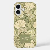 William Morris Chrysanthemum Custom Monogram Case-Mate iPhone Hülle (Rückseite)