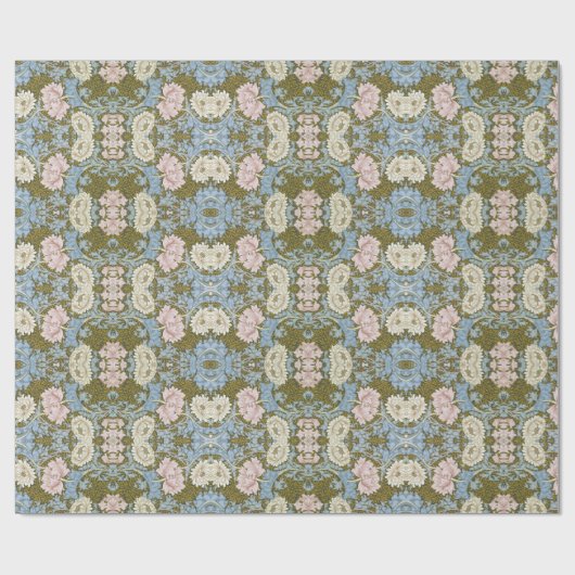William Morris Chrysanthemum Floral Pattern Folia Geschenkpapier (Flach)