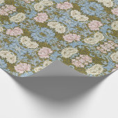 William Morris Chrysanthemum Floral Pattern Folia Geschenkpapier (Ecke)