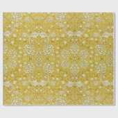 William Morris Chrysanthemum Floral Pattern Foliag Geschenkpapier (Flach)