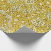 William Morris Chrysanthemum Floral Pattern Foliag Geschenkpapier (Ecke)