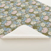 William Morris Chrysanthemum Floral Pattern Foliag Sherpadecke (3/4)