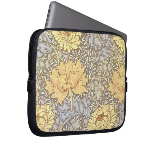 William Morris Chrysanthemum Hübsche Blume Laptopschutzhülle (Vorne Rechts)