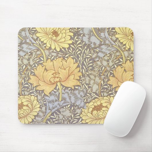 William Morris Chrysanthemum Hübsche Blume Mousepad (Mit Mouse)