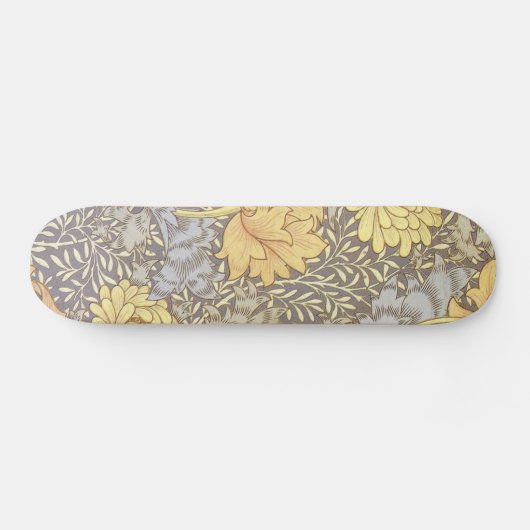 William Morris Chrysanthemum Hübsche Blume Skateboard (Horizontal)