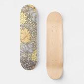 William Morris Chrysanthemum Hübsche Blume Skateboard (Vorderseite)