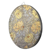 William Morris Chrysanthemum Mum Blume Dartscheibe (Vorderseite rechts)