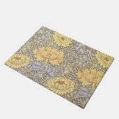 William Morris Chrysanthemum Mum Blume Fußmatte (Schrägansicht)