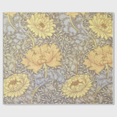 William Morris Chrysanthemum Mum Blume Geschenkpapier (Flach)