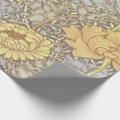 William Morris Chrysanthemum Mum Blume Geschenkpapier (Ecke)