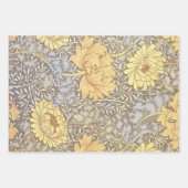 William Morris Chrysanthemum Mum Blume Geschenkpapier Set (Vorderseite)