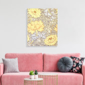 William Morris Chrysanthemum Mum Blume Leinwanddruck (Insitu (Wohnzimmer))