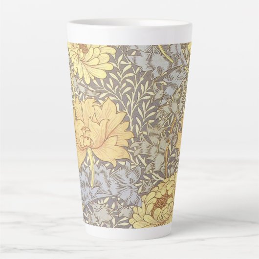 William Morris Chrysanthemum Mum Blume Milchtasse (Vorderseite)