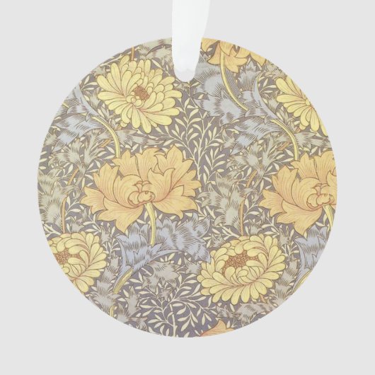 William Morris Chrysanthemum Mum Blume Ornament (Vorderseite)