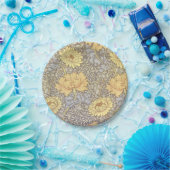 William Morris Chrysanthemum Mum Blume Pappteller (Party)