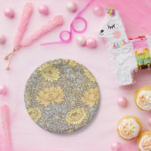 William Morris Chrysanthemum Mum Blume Pappteller (Party)