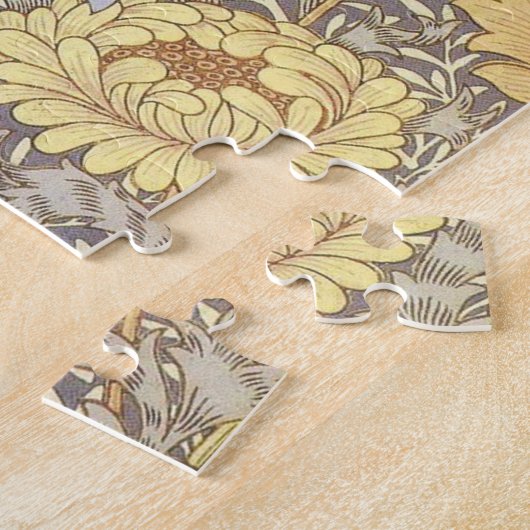 William Morris Chrysanthemum Mum Blume Puzzle (Seite)