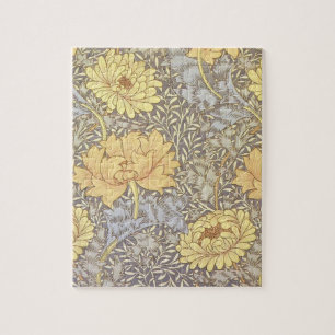 William Morris Chrysanthemum Mum Blume Puzzle