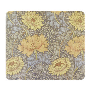 William Morris Chrysanthemum Mum Blume Schneidebrett